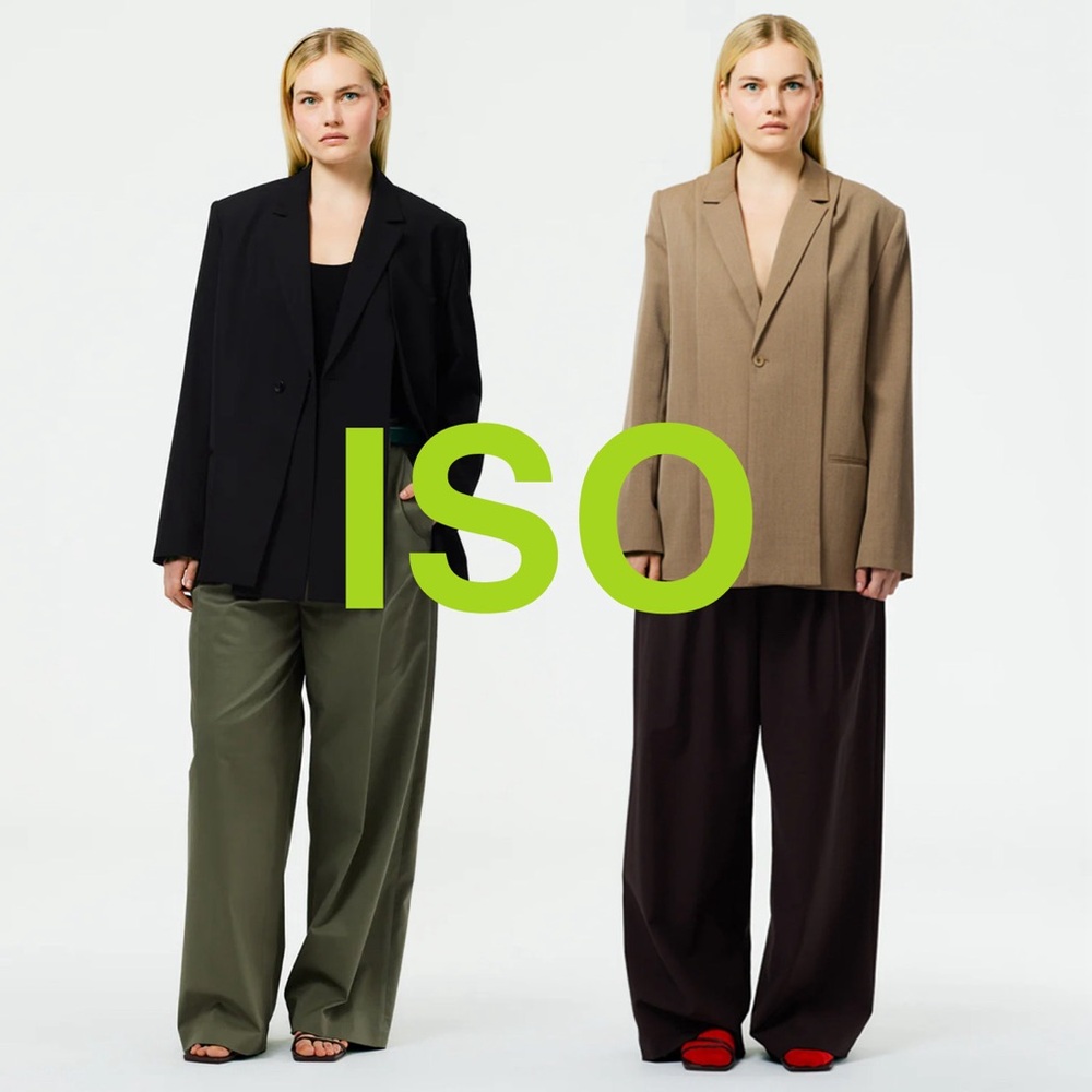 ISO TIBI Refined Wool Tricotine Suiting Blazer